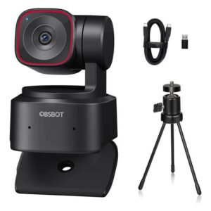Cámara Web 4k Uhd Ptz Con Seguimiento Automático Y Zoom Negro