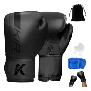 Guantes Boxeo Entrenamiento 14 Oz Protector Bucal Correas Bo