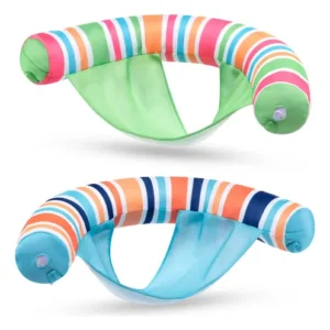Sillones Flotadores Inflables Para Adultos 2 Piezas Rayas 10 Azul