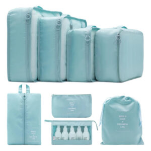 Bolsas Organizadoras De Viaje 8 Piezas Impermeables Azul Lag Azul Lago
