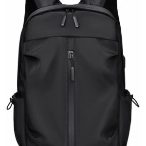 Mochila Impermeable De Viaje Con Puerto Usb 14 Pulgadas Negr Negro Diseño De La Tela