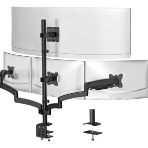 Soporte De 4 Monitores Ultrawide Y 27 Pulgadas Negro Negro