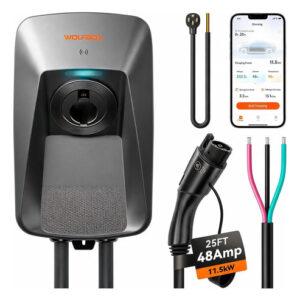 Cargador Ev Nivel 2 48a Con Cable 7.6m Control App Y Rfid