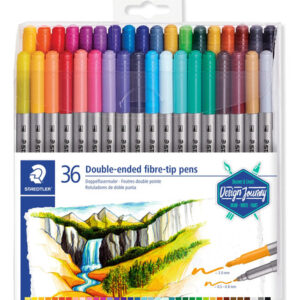 Marcadores De Doble Extremo 36 Colores Para Caligrafía Y Dib Multicolor