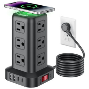 Regleta De Extensión 12 Salidas 4 Usb Cargador Rápido 6 5 Pi