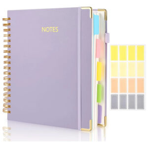 Cuaderno Espiral De Lujo B5 20x25 Cm 300 Páginas Morado