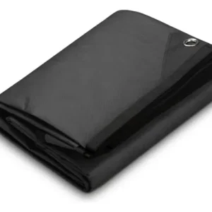 Lona De Supervivencia Térmica Negra 2.6 X 3.7 Metros Para Ac Negro
