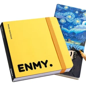 Cuaderno De Dibujo 100 Algodón 300 G/m² 30 Hojas Amarillo