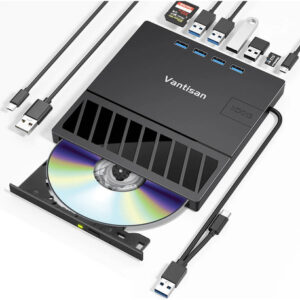 Quemador De Cd Y Dvd Externo Usb 3.0 Y Tipo C Portátil Color