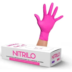 Guantes De Nitrilo Rosa Fuerte Talla Chica 100 Unidades Sin Rosa Fuerte Ajusta Perfectamente