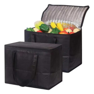 Bolsas Térmicas Reutilizables Grandes 35l Resistente Al Agua Negro