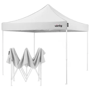 Toldo Plegable 3x3m Impermeable Protección Uv Para Exterior Blanco