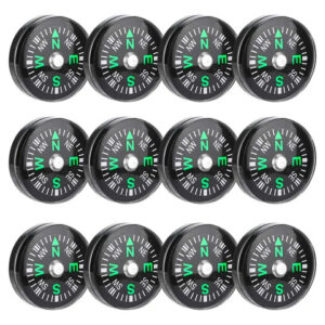 Mini Brújula Portátil De 20 Mm Para Senderismo Y Acampada Color