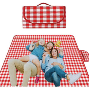 Manta De Picnic Impermeable 200x300 Cm Plegable Para Playa Rojo200*300