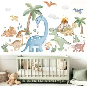 Calcomanías De Pared De Dinosaurios Grandes Bohemios Para Be Multi