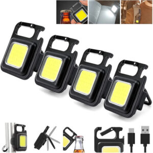 Linterna Led Recargable Mini 4 Modos Y Base Magnética Portát Color De La Luz Color De La Linterna