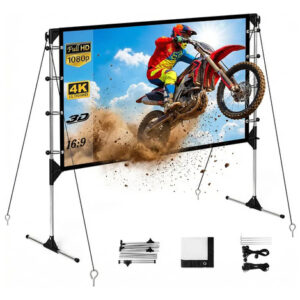 Pantalla De Proyector Plegable 100 Pulgadas 4k Hd Portátil