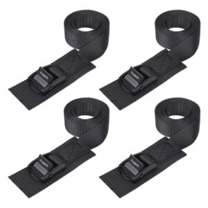 Correas De Amarre Ajustables 1 Pulgada 6 Pies Paquete De 4 Negro