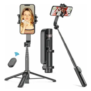 Palo Selfie Trípode Plegable 3 En 1 Con Control Remoto Y Sop Negro