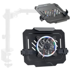 Bandeja Ajustable Para Laptop 12 A 15.6 Con Ventilador Rgb 27 Pulgadas Color Del Led