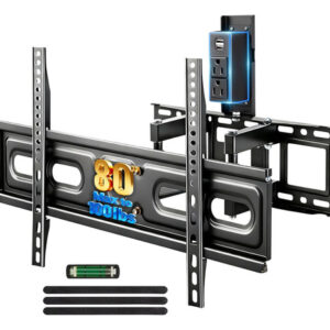 Soporte Para Tv 32-80 Pulgadas Inclinable Y Giratorio 45 Kg Negro