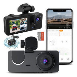 Cámara Para Auto Wifi 1080p 32gb Gran Angular 170 Visión Noc