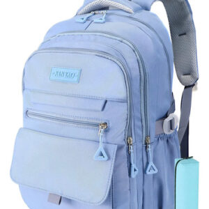 Mochila De Viaje Impermeable 36l Para Laptop 15.6 Azul Azul Puro Diseño De La Tela