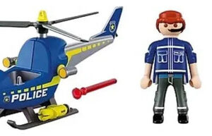 Helicóptero De Policía Playmobil City Action 72080 Con Radar