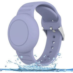 Pulsera Protectora Impermeable Para Apple Airtag Azul Grisác