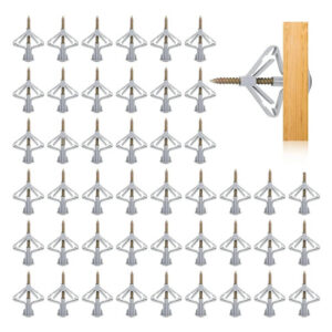 Kit De 50 Anclajes Y Tornillos Para Tablaroca 5x50 Mm