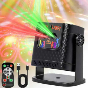 Luz De Fiesta Láser Usb Activada Por Voz 60 Patrones Efectos