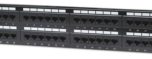 Panel De Parcheo Cat6 Utp 48 Puertos 1u Para Redes Ethernet