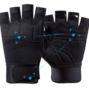 Guantes De Fitness Transpirables Para Entrenamiento Y Ciclis Negro Diseño De La Tela M