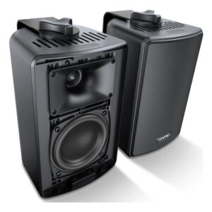 Altavoces De Pared Exteriores 4 Resistentes Agua Y Polvo Ip Negro