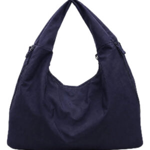 Bolso De Mano Drapeado Azul Oscuro Para Mujer Contemporáneo Azul Oscuro
