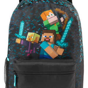 Mochila Infantil Minecraft Ligera Con 2 Compartimentos Ajust