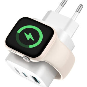 Cargador 3 En 1 Usb Tipo C Para Apple Watch Y iPhone 20w