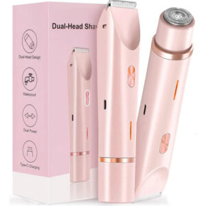 Rasuradora Electrica 2 En 1 Mujer Portátil Rosa Sin Irritaci