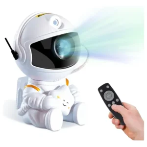 Lámpara Proyector Astronauta Luz Nocturna Led 360 Rotación