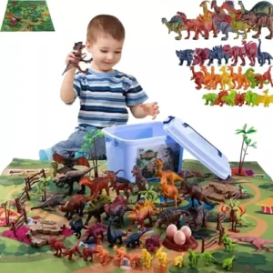 Juego De 88 Pzs Dinosaurios Para Niños Con Accesorios