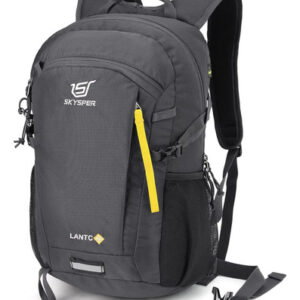 Mochila De Senderismo 20 L Ligera Gris Oscuro Para Viaje Y D Gris Oscuro Diseño De La Tela