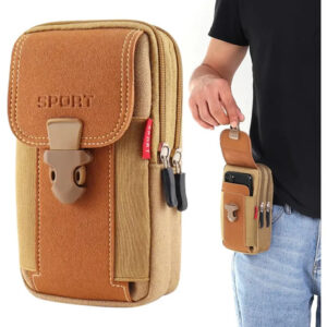 Funda Para Cinturón De Celular Táctica Multiusos Para Hombre Caqui