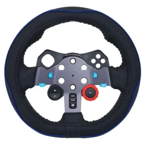 Funda Para Volante Ajuste Universal Pc Xbox Ps4 Nintendo 27 Negro, Azul (black Dark Blue)