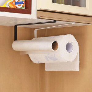 Soporte Para Toallas De Papel Colgante Negro Metal 1 Rollo