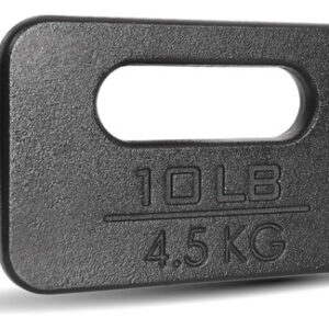 Placa De Hierro Fundido Para Rucking Y Fuerza 4 5 Kg Negro 10lbs