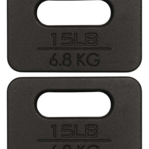 Placa De Hierro Fundido Para Entrenamiento De Fuerza 2x15 Kg 2 X 15 Lb
