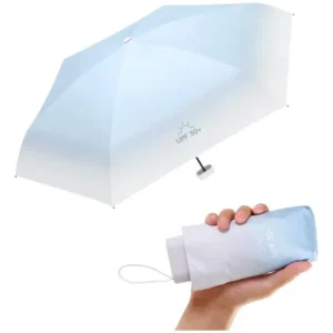 Sombrillas Mini Plegables Reforzadas Protección Uv Azul 100c Azul Diseño De La Tela