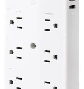 Multicontacto Inteligente 9 En 1 Control Remoto 3 Usb 127v Blanco