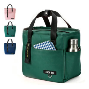 Lonchera Térmica Grande Unisex Impermeable Con Bolsillos Y H