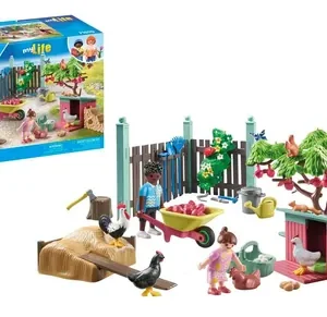 Corral De Pollos Playmobil 77 Piezas Con Figuras Y Accesorio